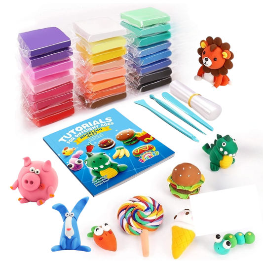Air-Dry Modeling Clay Set – 24 Colors