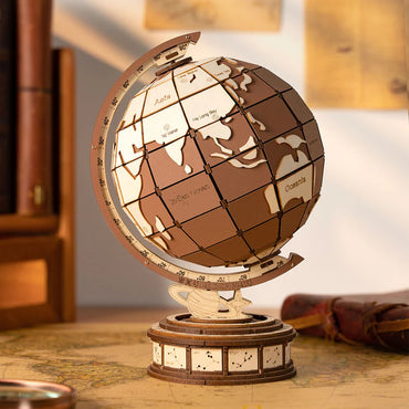 3D Wooden Globe Puzzle Kit